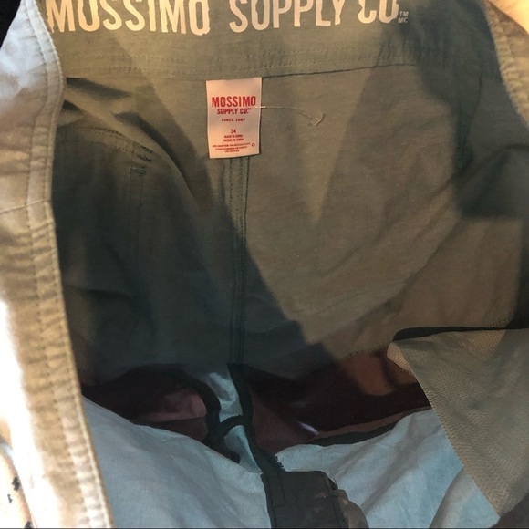 2 pc Men's Large Nike Polyester Shorts, Mossimo Swim Shorts - Picture 7 of 8